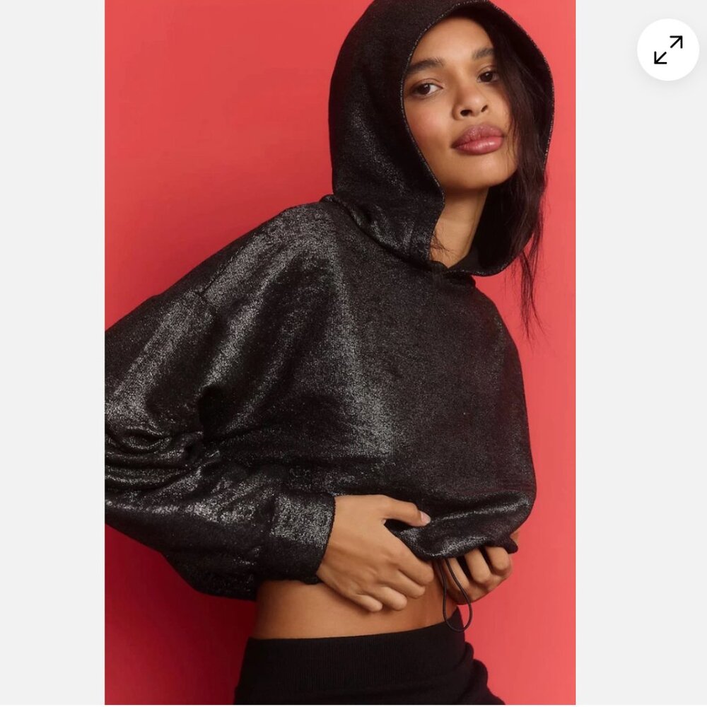 Anthropologie Pilcro Foil Oversized Hoodie